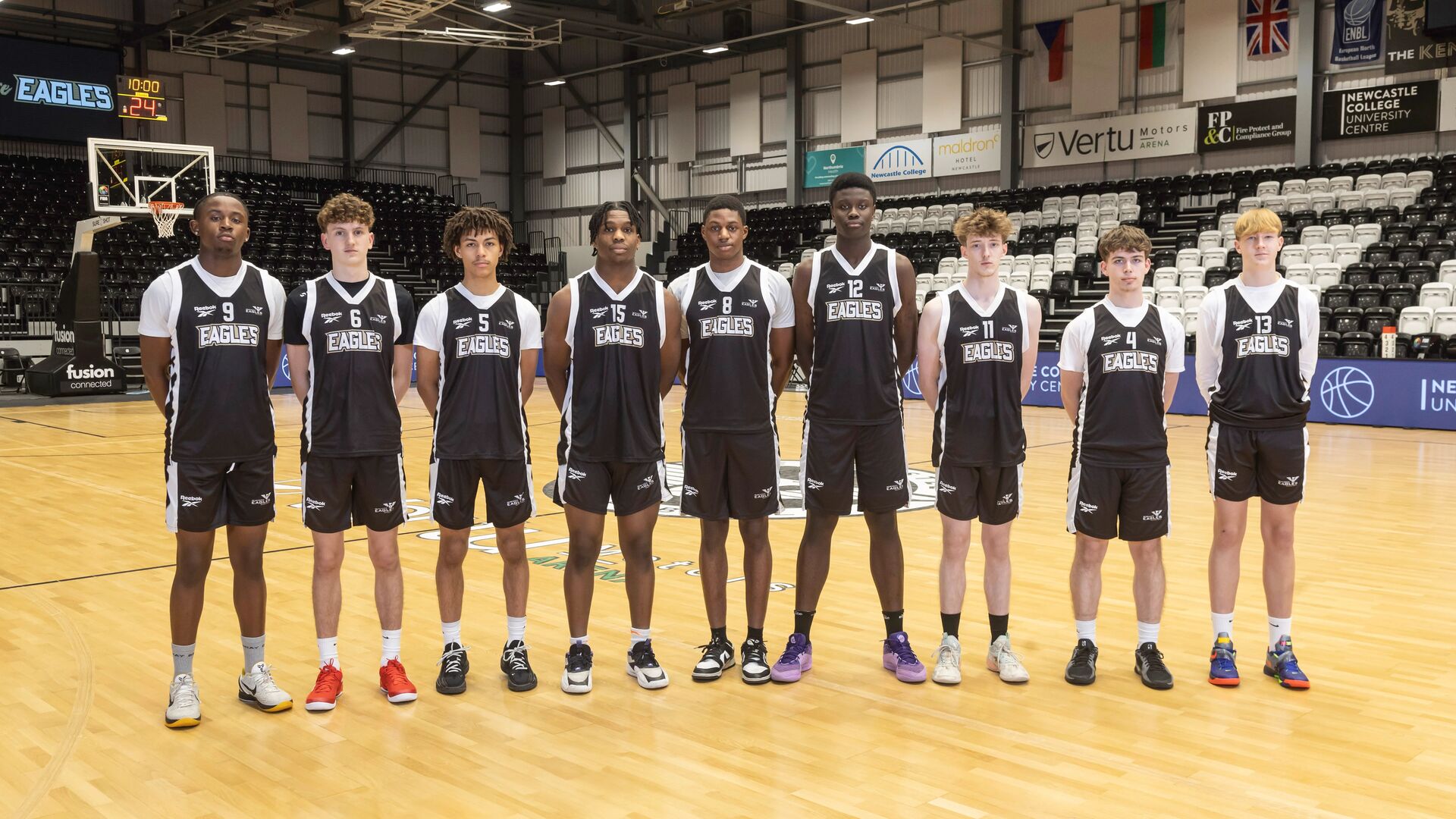 Newcastle College Eagles Academy And Staff Photoshoot 2024 12 03 Players 16X9