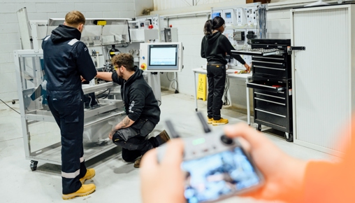 Energy Academy Facilities - Student Using Drone